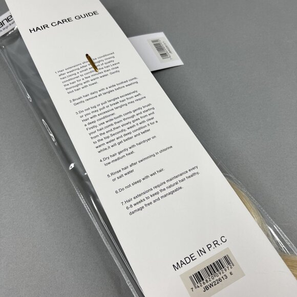 22” Body Wave #613 Platinum Blonde Unprocessed Brazilian Human Hair Extensions - Picture 5 of 5